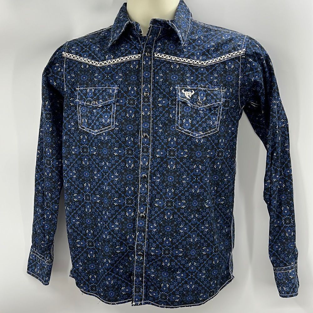 Cowboy Hardware boys long sleeve snap button shirt